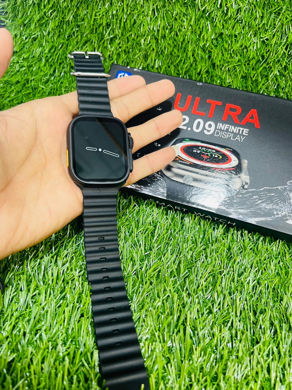 "Ultra 2.09 Infinite Display Smartwatch"