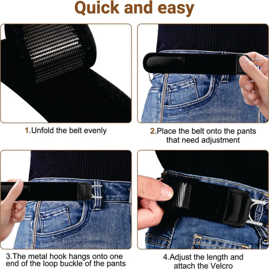 Buckle-Free Belt || Elastic Buckle Free Belt Men Adjustable No Buckle Waistband Casual Gift